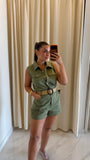 LightOlive Pockets Romper