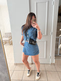 Denim Top & Skort Set