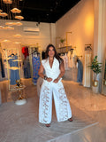 Eyelet Vest & Pants Set