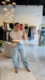 Light MidWaist Barrel Jeans