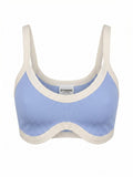 TwoTone Ribbed Crop Basic