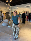 MochaLeopard AllOver Barrel Pants