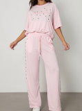 Pink Washed Pants Set (Travel Set)