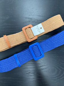 Raffia Stretch Belt