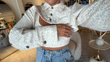 Nude Leopard Double Layer Top