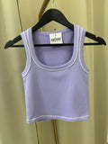 Contrast Round Basic Top