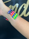 NEON RHINESTONES CUFFS